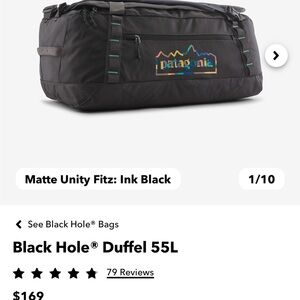 Patagonia Black hole duffel bag 55L